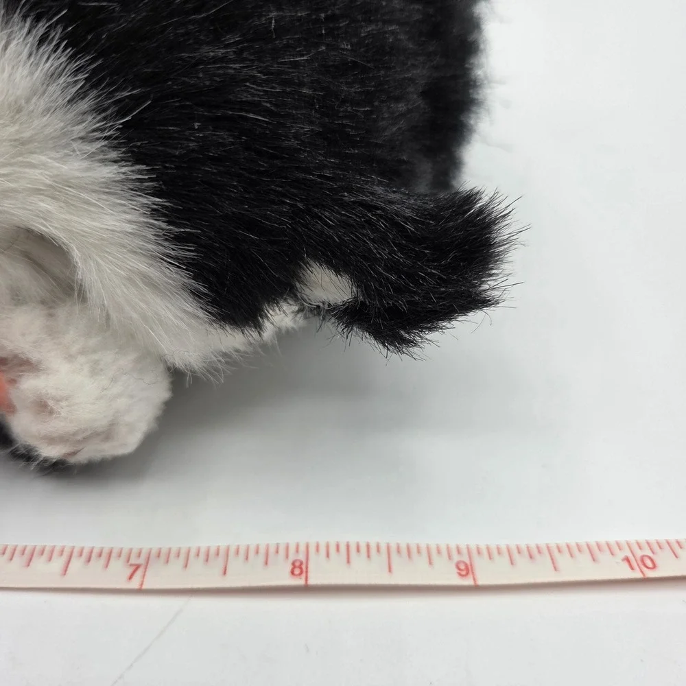 Perfect Petzzz Tuxedo Cat Kids OS Black White Excellent Realistic Sleeping Plush